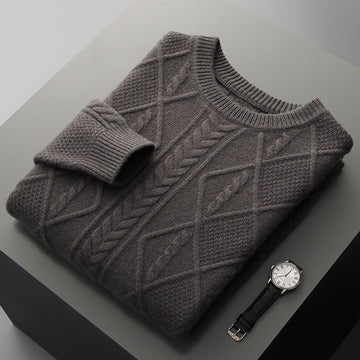 Thick Loose Sweater Twist Base Cardigan